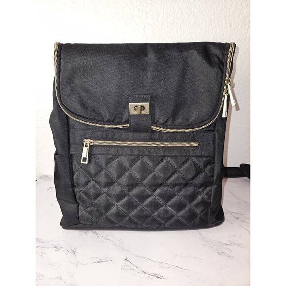 New! Travelon RFID Convertible Backpack Foldover Black 13\